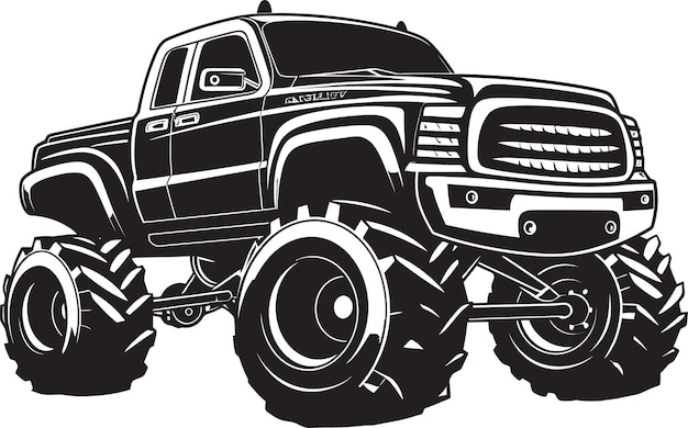 Vettore wild ride monster truck vector