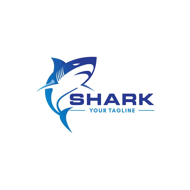 Wild Shark Logo vector template