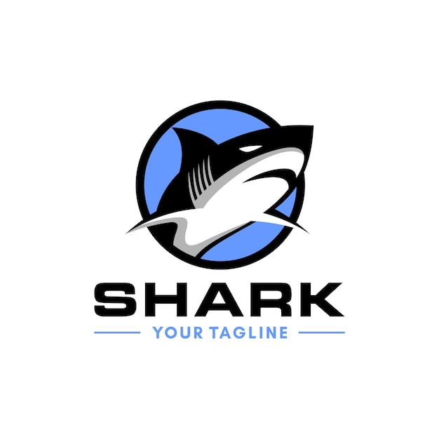 Wild Shark Logo vector template