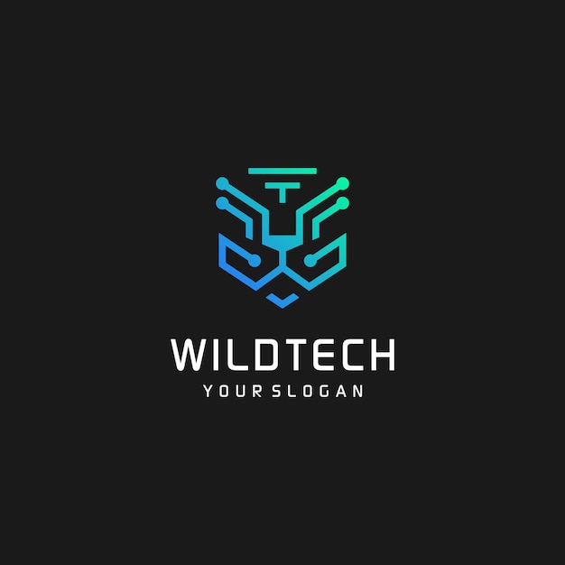 Wild tech big cat logo    