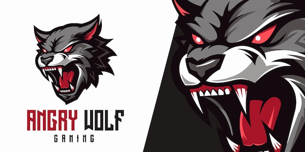 Wild Wolf Badge Vector voedt de passie van je team met een intens sporty logo voor T-shirts en meer