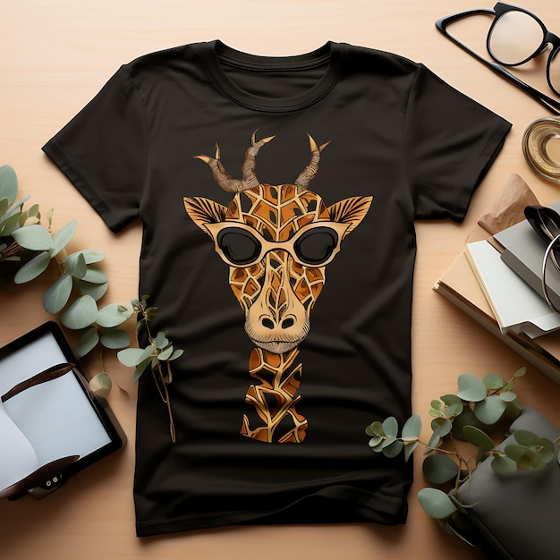 Vector wild wonders unleashing creativity with animal illustration tshirts