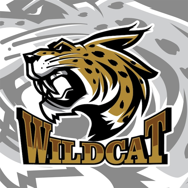 Vector wildcat logo mascotte personage