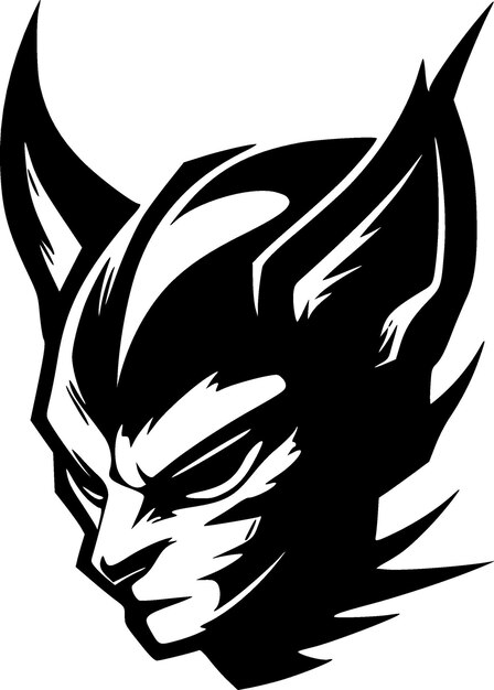 Wildcat zwart-wit geïsoleerde icoon vector illustratie