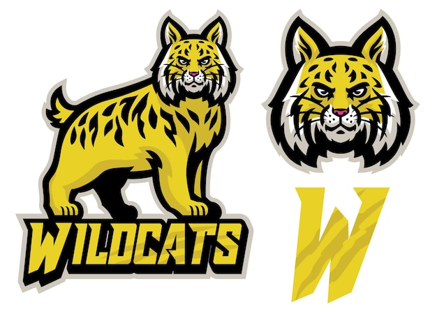 Vector wildcats sport mascot logo