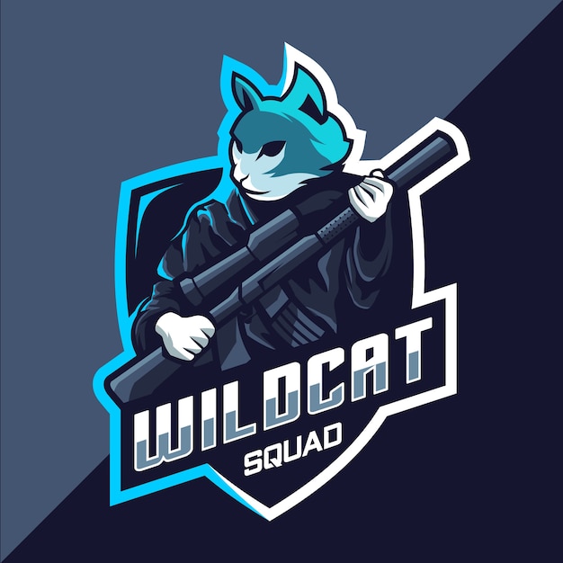 Wildcats squad esport logo-ontwerp