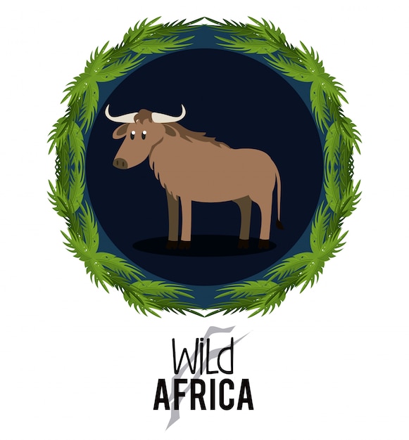 Vector wilde dieren van afrika