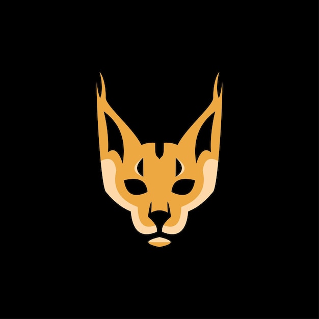 Wilde lynx logo ontwerp vectorillustratie