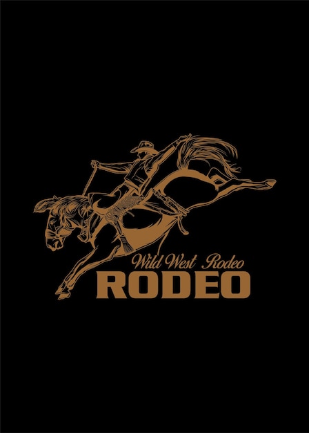 Vector wilde west rodeo