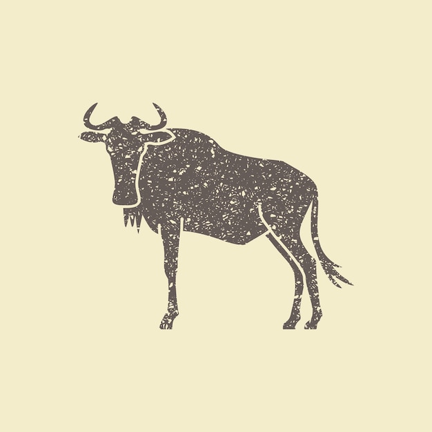 Простая иконка антилопы гну