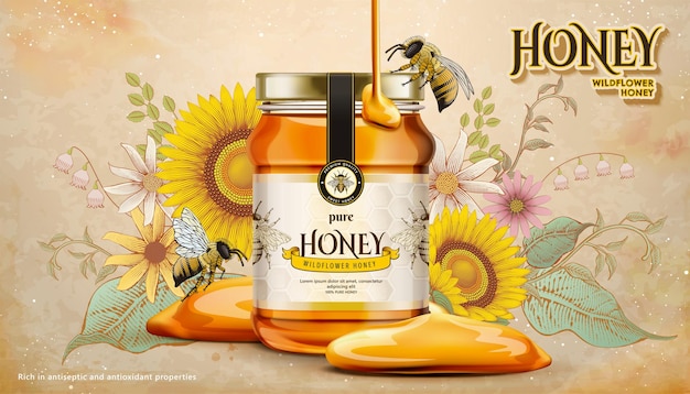 Wildflower honey ads