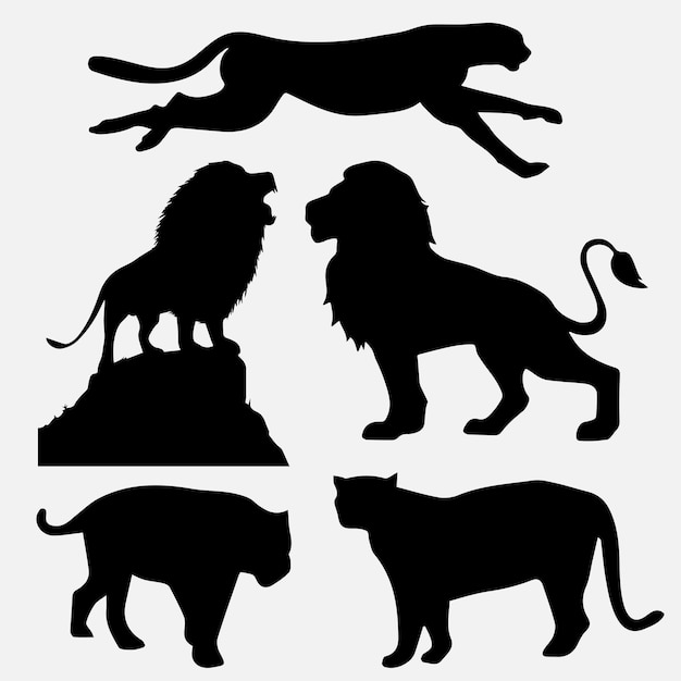 Vector wildlife animal silhouette