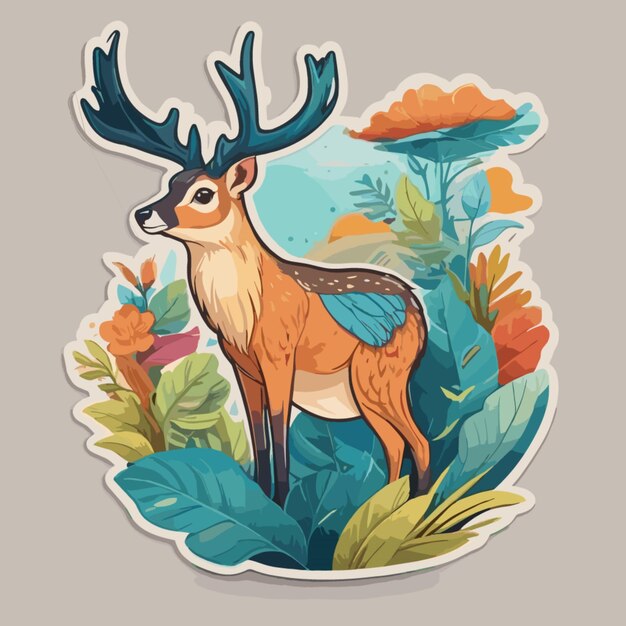 Wildlife kleur cartoon vector