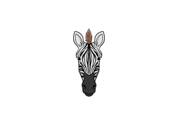 Wildlife zebra dierentuin vectorafbeelding