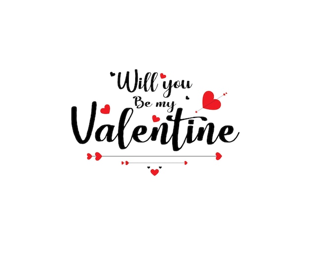 Will you be my valentine free vector