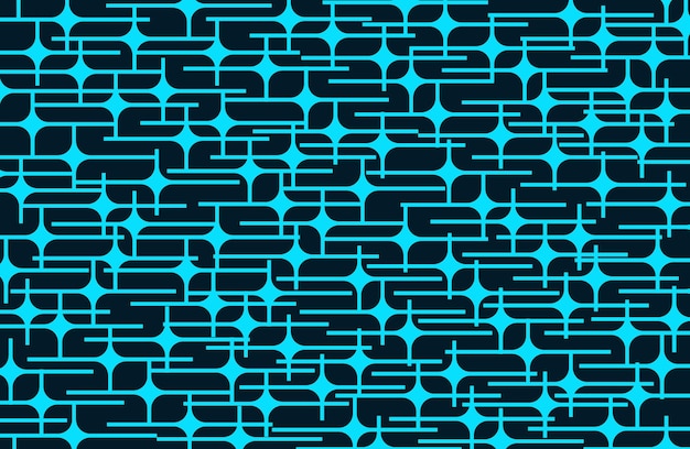 Willekeurig blauw lijnen abstract patroon