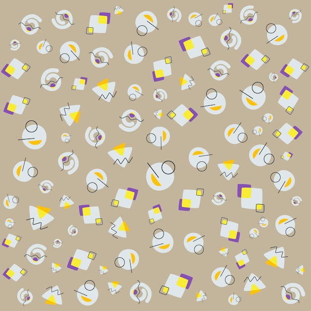 Willekeurige verzameling van vector abstracte geometrische patronen