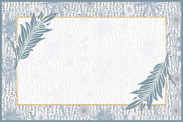 William morris patterned background vector