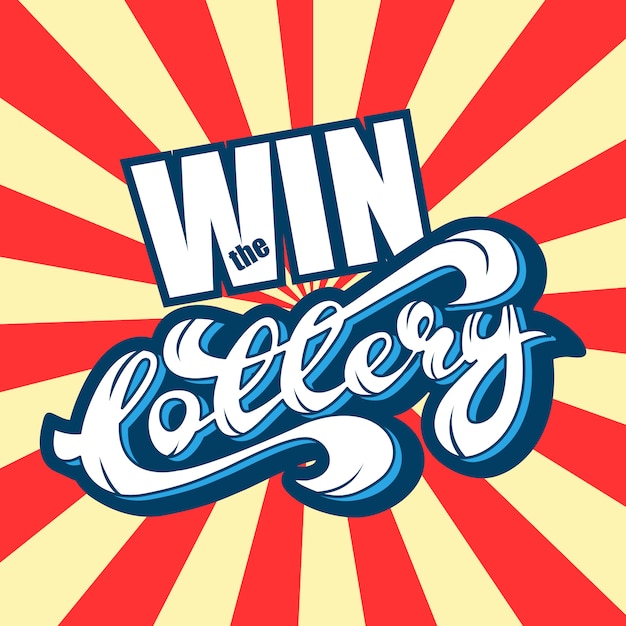 Vector win de lottery banner