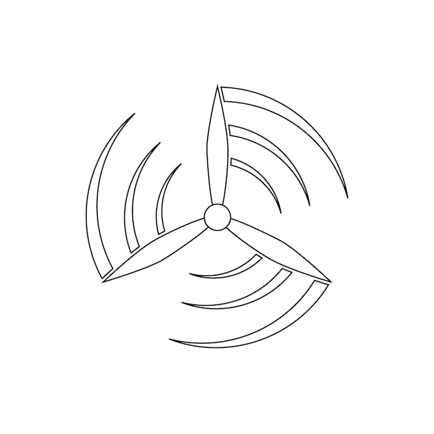 Wind fan logo vektor