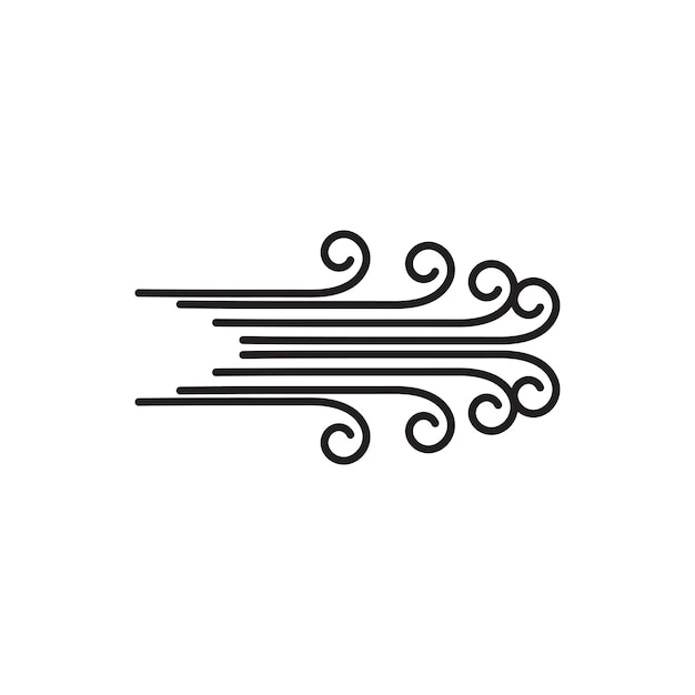 Wind logo vector symbol design