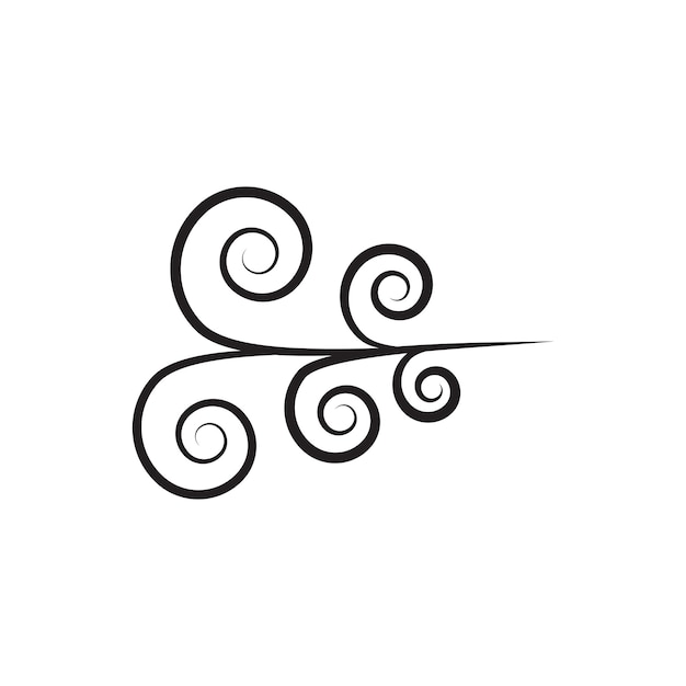 Wind logo vector symbol design