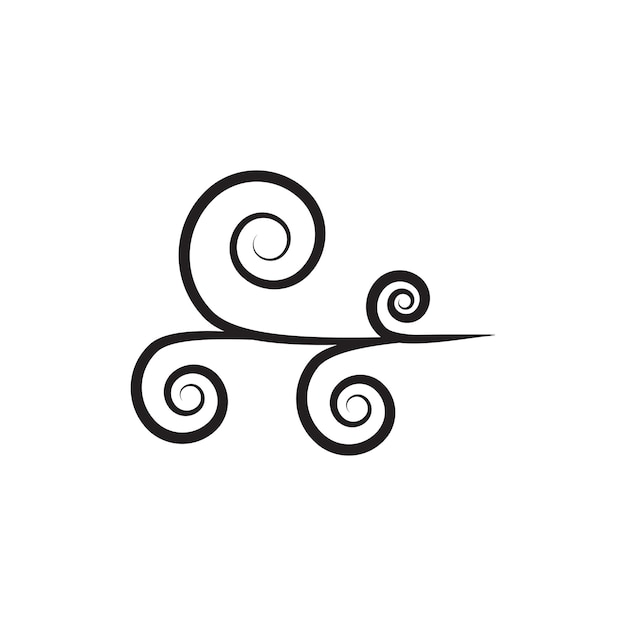 Wind logo vector symbol design