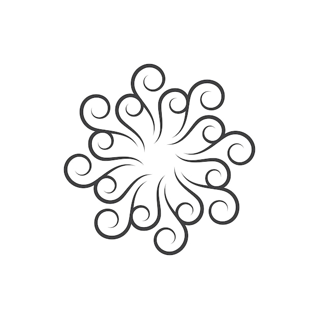 Wind logo vector symbol design