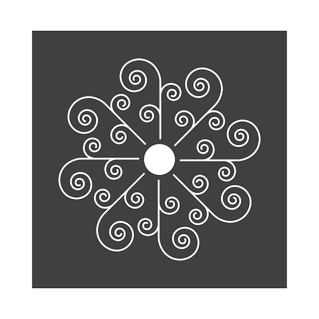風のベクトルロゴのシンボルデザイン