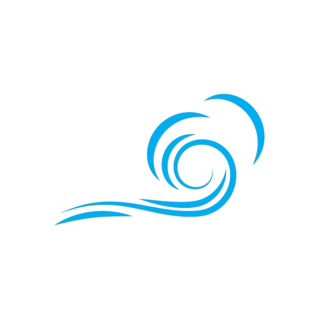 Wind logo vector symbol design