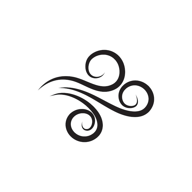 Wind logo vector symbol design