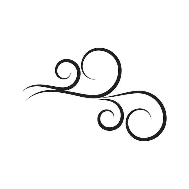 Wind logo vector symbol design