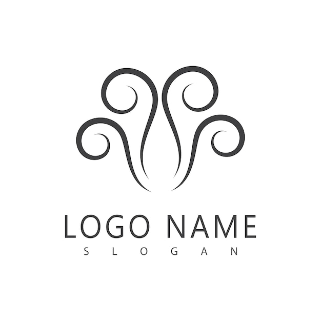 Wind logo vector symbol design