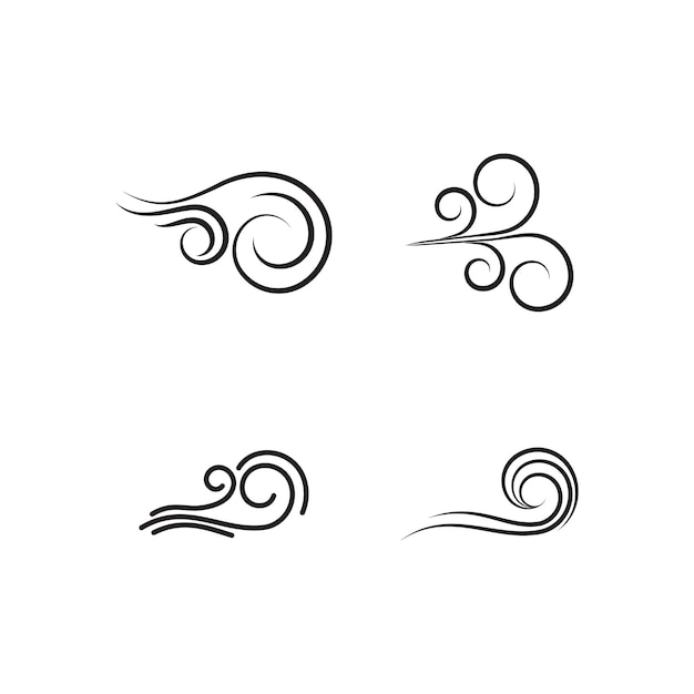 Vector wind logo vector symbol design