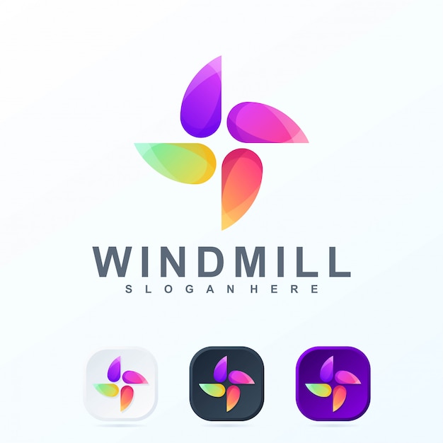 Wind mill logo r