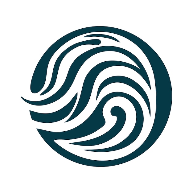 Wind monogram logo 9