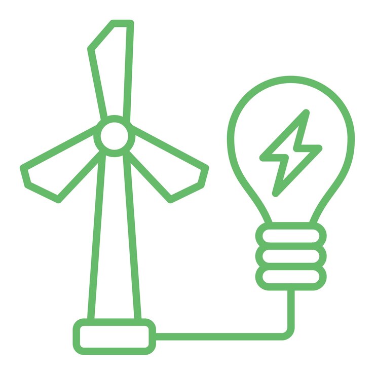 वेक्टर wind power icon