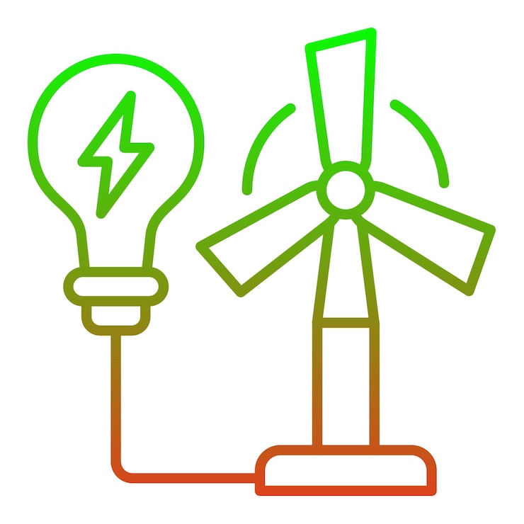 वेक्टर wind power icon