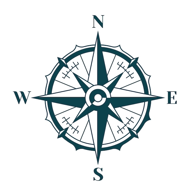 Wind rose compass