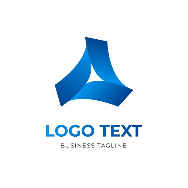 Wind turbine abstract logo template