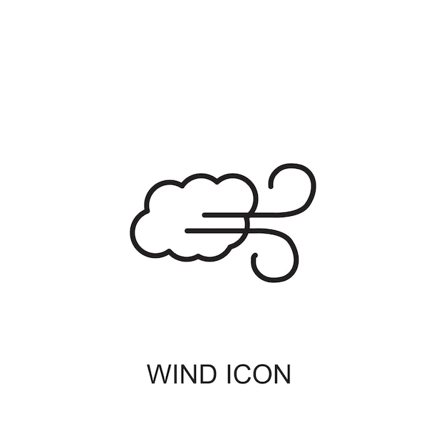 Wind vector icon icon