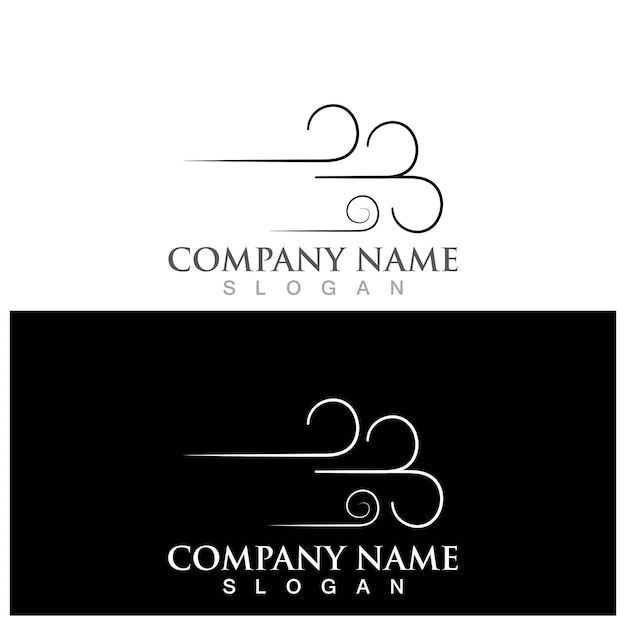 Wind vector and logo template