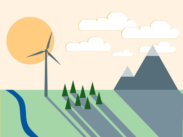 Wind Wind Power Wind Energy vector graphic