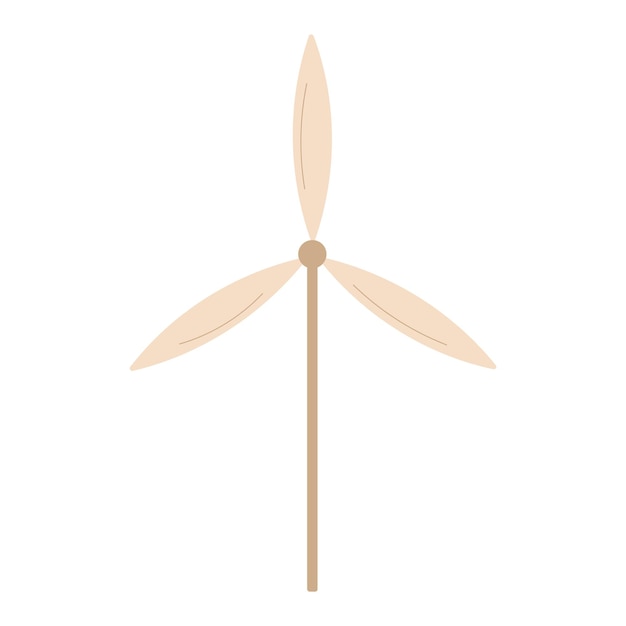 windgenerator bespaart groen eco icoon element vector illustratie
