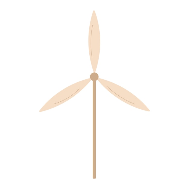 Vector windgenerator bespaart groen eco icoon element vector illustratie