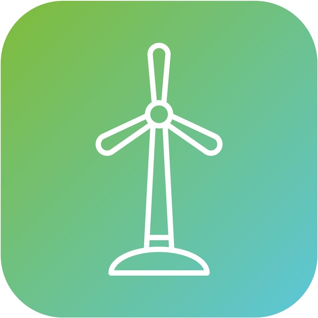 Vector windmill icon style