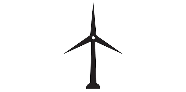 Windmill icon on transparent background.