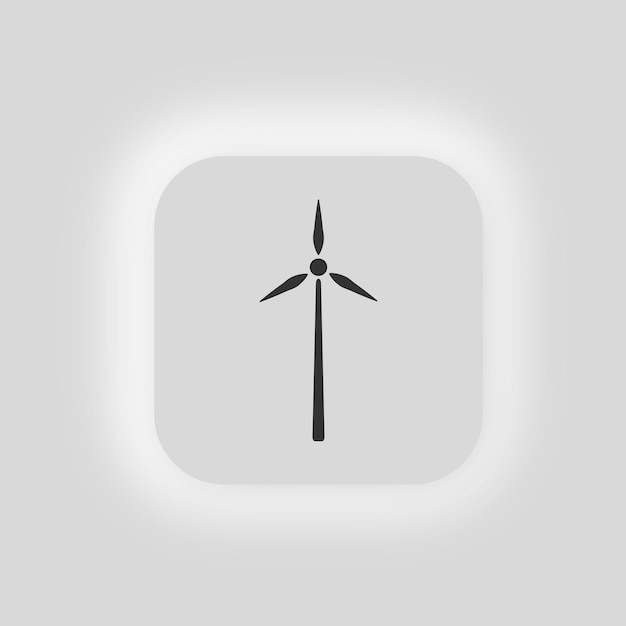 Windmill icon Wind power illustration symbol power turbine vector