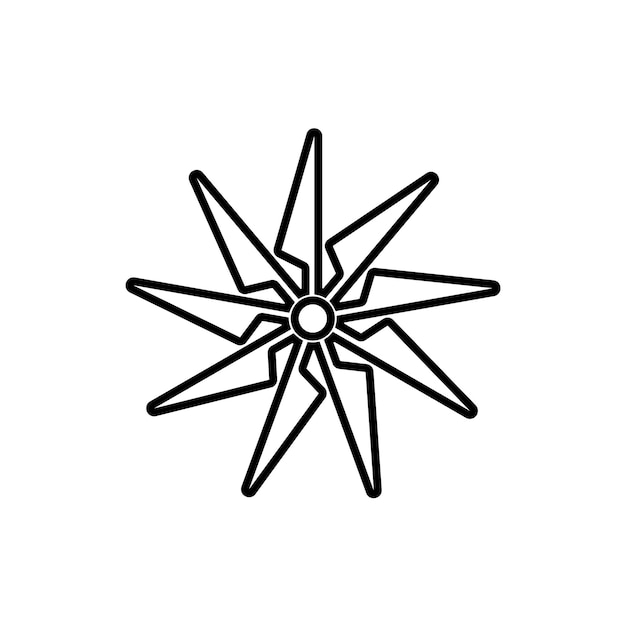 風車のロゴのベクトルのエネルギー空調技術