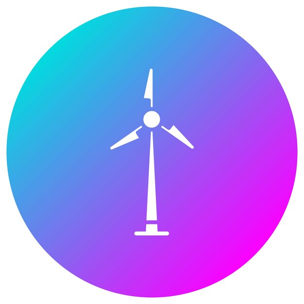 Vector windmill vector icon can be used for village iconset